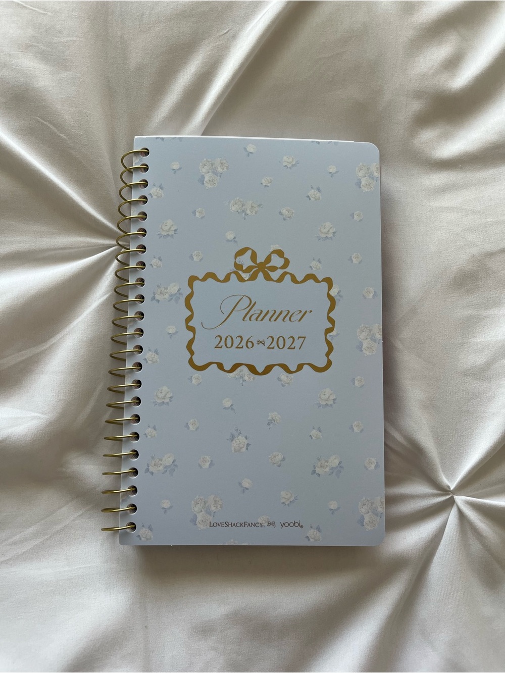 SHIPS DAILY! LoveShackFancy Target Yoobi Monthly Weekly Student Planner 5x8 Blue